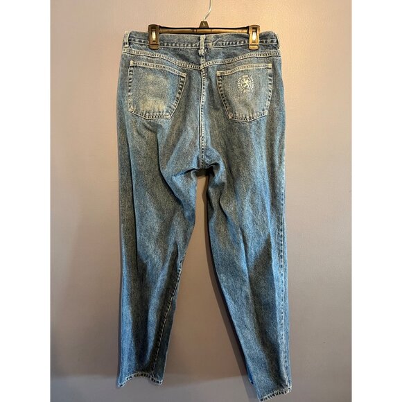 Vintage Y2K Men’s Tommy Hilfiger Light Wash Loose Fitting Jeans Button Fly 38x32 - Picture 6 of 10